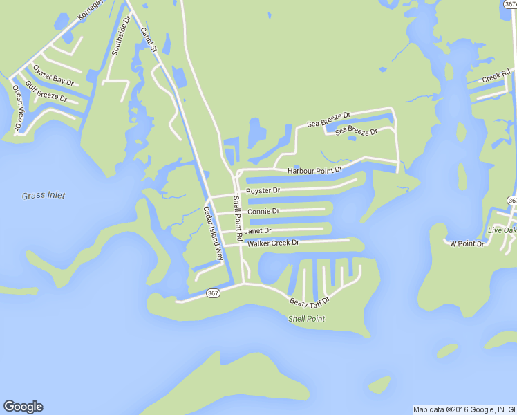map of restaurants, bars, coffee shops, grocery stores, and more near 28 Connie Drive in Crawfordville