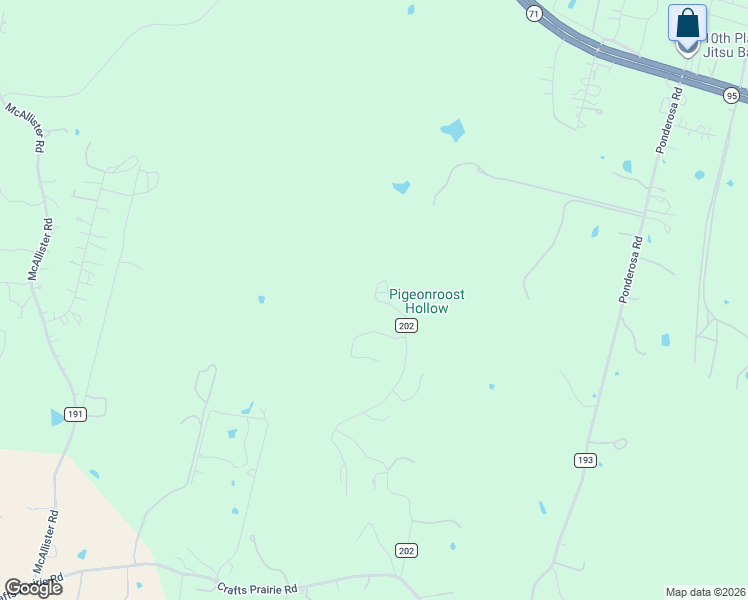 map of restaurants, bars, coffee shops, grocery stores, and more near 278 Winfield Thicket Road in Bastrop