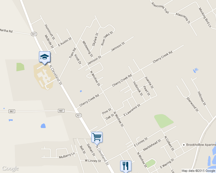 map of restaurants, bars, coffee shops, grocery stores, and more near 308 Cherry Creek Road in Dayton