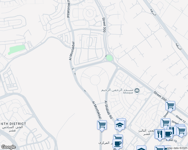 map of restaurants, bars, coffee shops, grocery stores, and more near in Second Al Sheikh Zayed