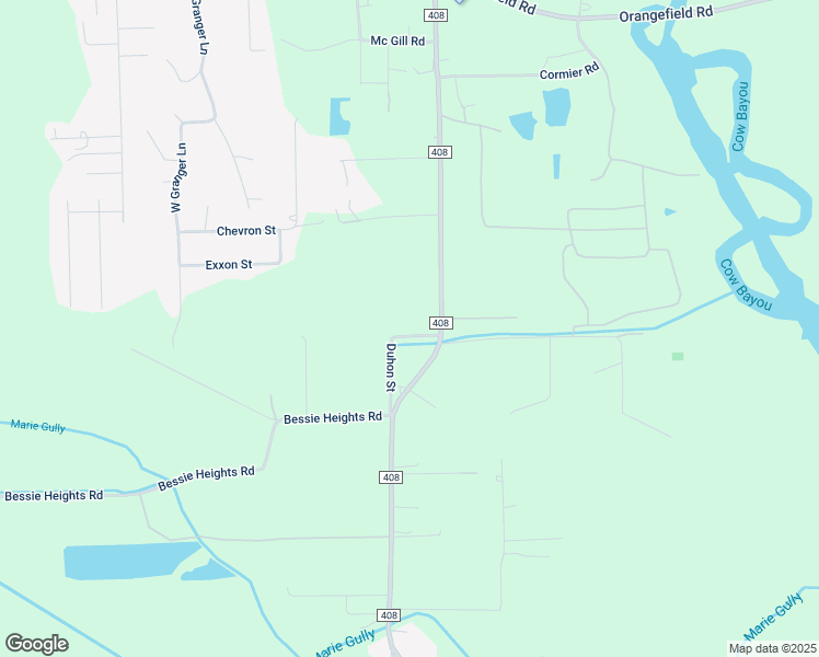 map of restaurants, bars, coffee shops, grocery stores, and more near 6364 Duhon Street in Orange