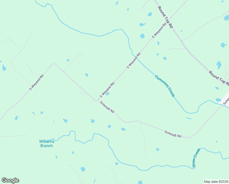 map of restaurants, bars, coffee shops, grocery stores, and more near 1590 Schmidt Road in Round Top