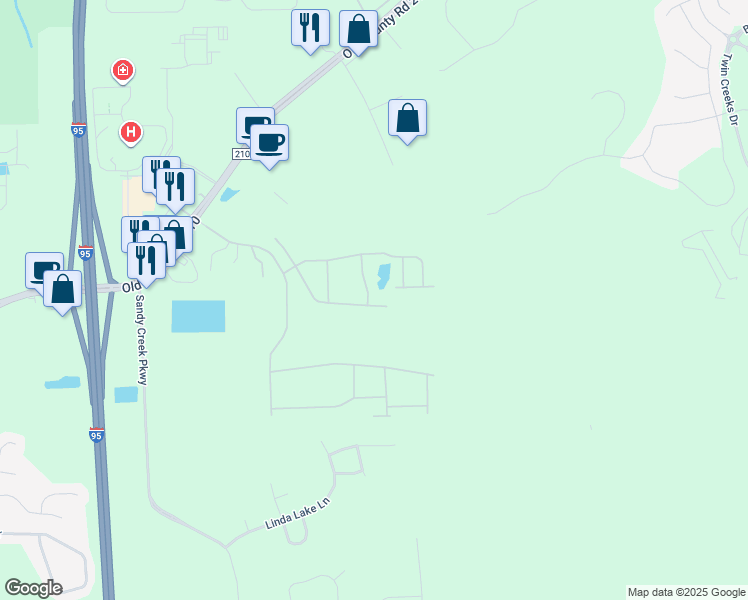 map of restaurants, bars, coffee shops, grocery stores, and more near 9802 Ce Wilson Road in St. Augustine