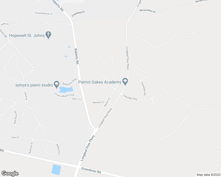 map of restaurants, bars, coffee shops, grocery stores, and more near 107 Oxford Estates Way in Saint Johns