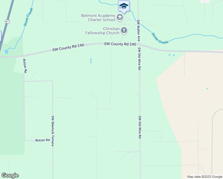 map of restaurants, bars, coffee shops, grocery stores, and more near 507 Peace Road in Lake City