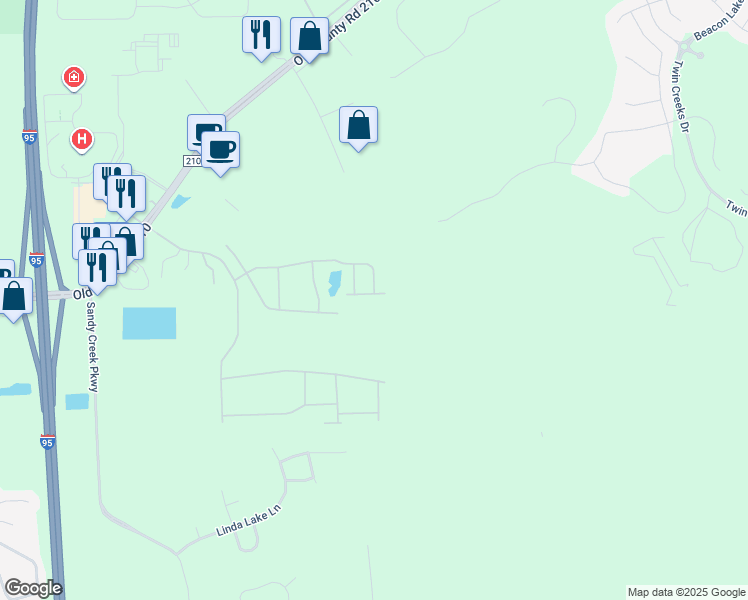 map of restaurants, bars, coffee shops, grocery stores, and more near 9802 Ce Wilson Road in St. Augustine