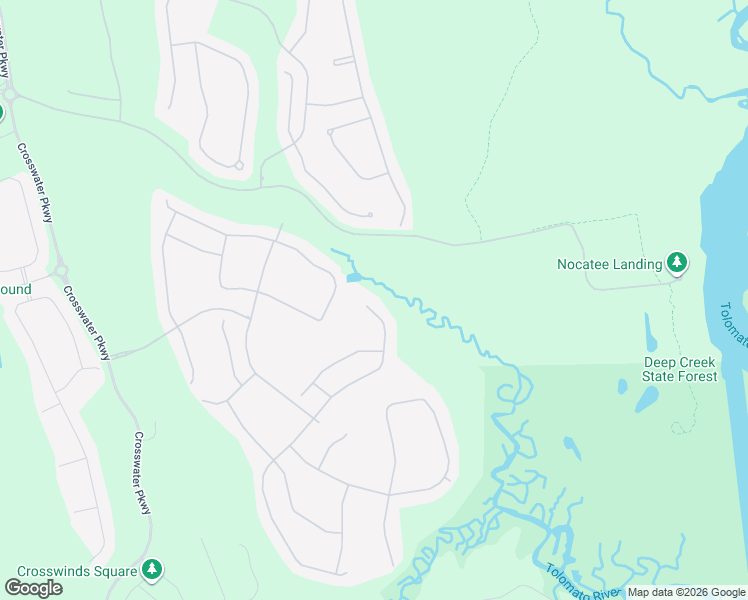 map of restaurants, bars, coffee shops, grocery stores, and more near Unnamed Road in Nocatee