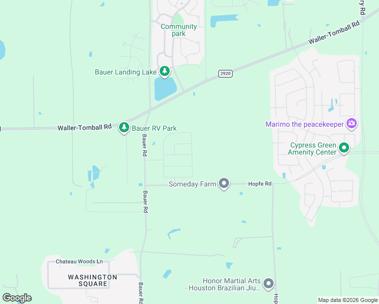 map of restaurants, bars, coffee shops, grocery stores, and more near 19715 Hopfe Road in Hockley