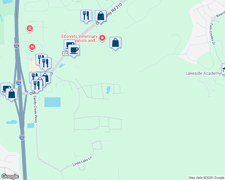 map of restaurants, bars, coffee shops, grocery stores, and more near 9800 Ce Wilson Road in St. Augustine