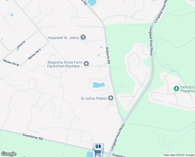 map of restaurants, bars, coffee shops, grocery stores, and more near 150 Bedstone Drive in Saint Johns