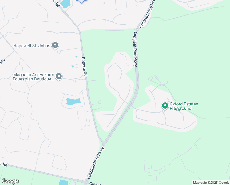 map of restaurants, bars, coffee shops, grocery stores, and more near 203 Oxford Estates Way in Saint Johns