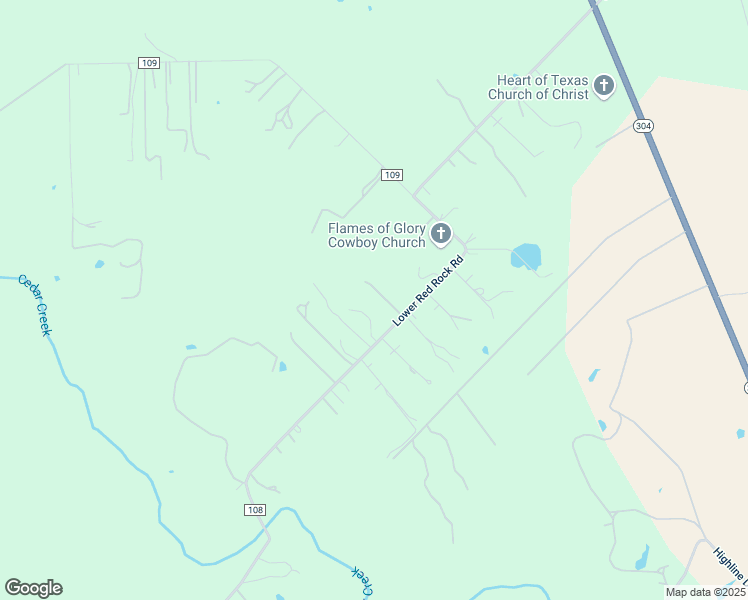 map of restaurants, bars, coffee shops, grocery stores, and more near 322 Lower Red Rock Road in Bastrop