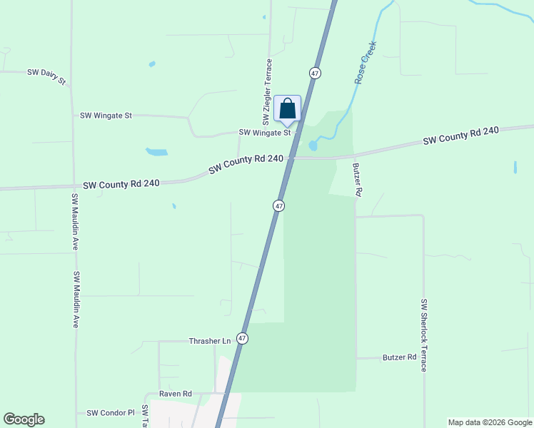 map of restaurants, bars, coffee shops, grocery stores, and more near 8406 Highway 47 in Lake City