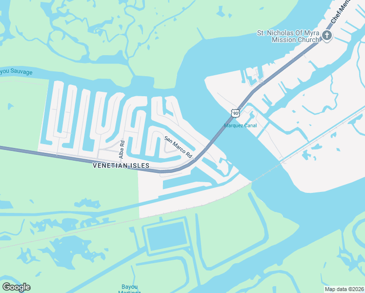 map of restaurants, bars, coffee shops, grocery stores, and more near 4701 San Marco Road in New Orleans