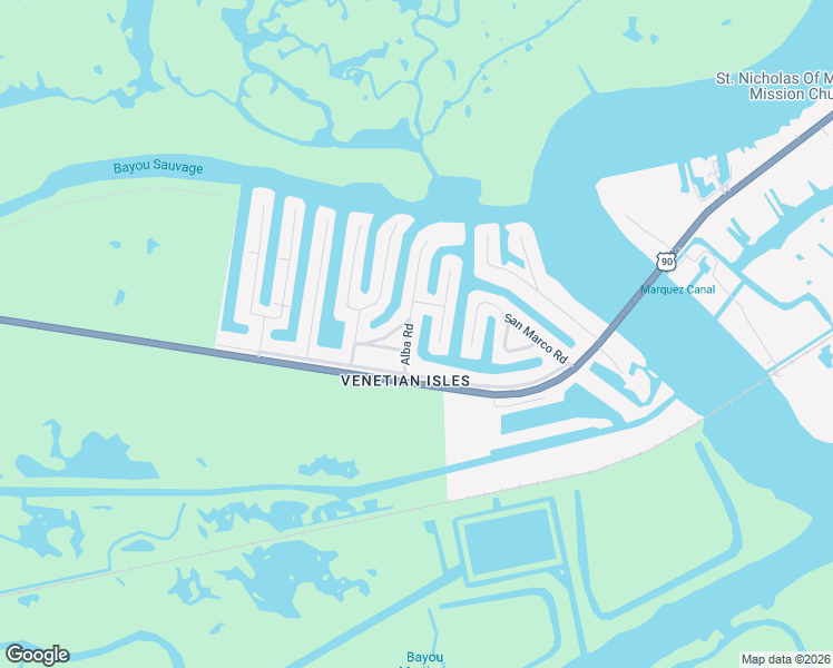 map of restaurants, bars, coffee shops, grocery stores, and more near 4414 Francesco Road in New Orleans