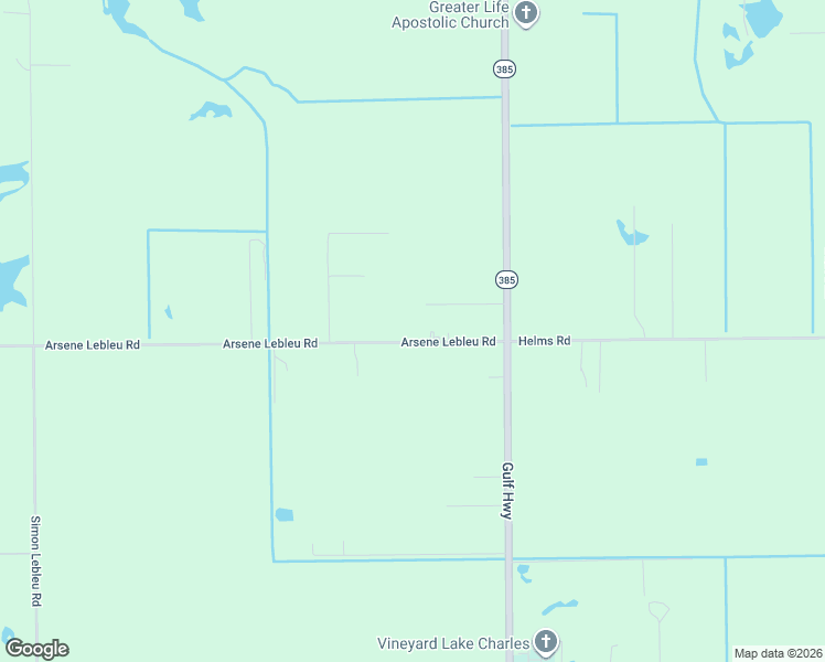 map of restaurants, bars, coffee shops, grocery stores, and more near 584 Arsene Lebleu Rd in Lake Charles