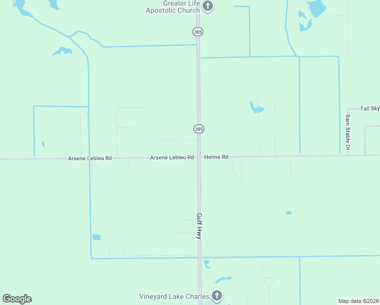 map of restaurants, bars, coffee shops, grocery stores, and more near 500-598 Eddie Hebert Rd in Lake Charles