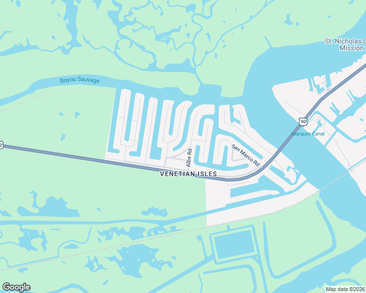 map of restaurants, bars, coffee shops, grocery stores, and more near 4361 Murano Road in New Orleans