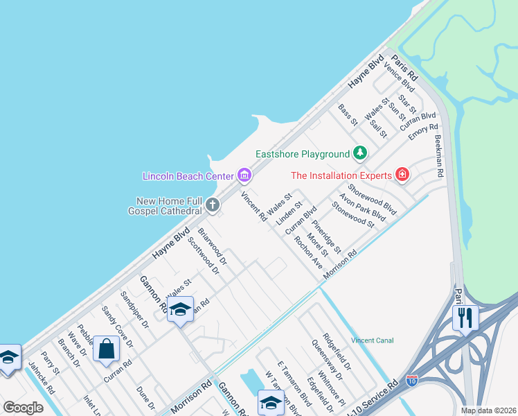 map of restaurants, bars, coffee shops, grocery stores, and more near 8060 Superior Drive in New Orleans