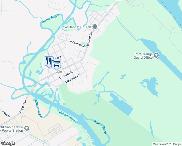 map of restaurants, bars, coffee shops, grocery stores, and more near 1409 South Missouri Street in Orange