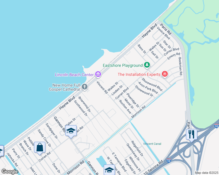 map of restaurants, bars, coffee shops, grocery stores, and more near 13941 Wales Street in New Orleans