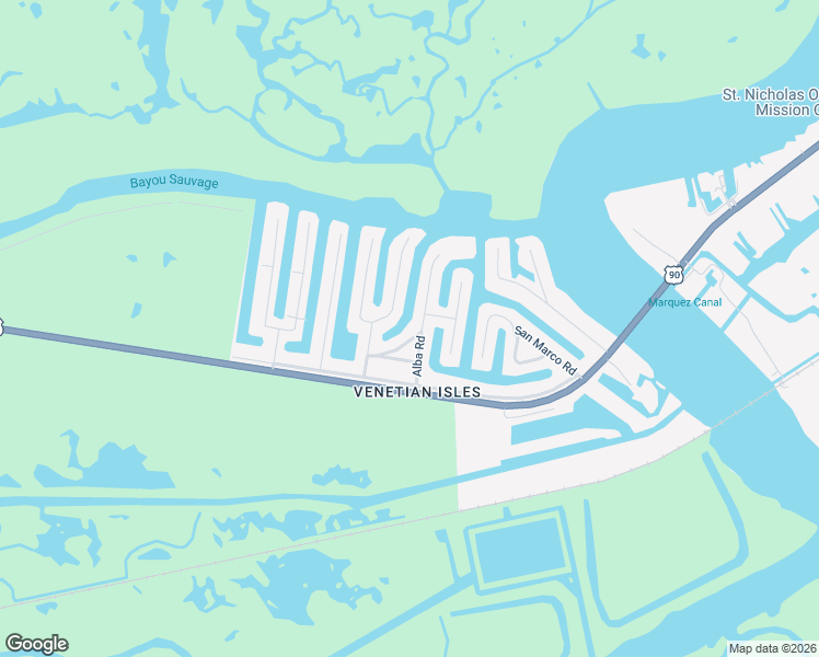 map of restaurants, bars, coffee shops, grocery stores, and more near 4361 Murano Road in New Orleans