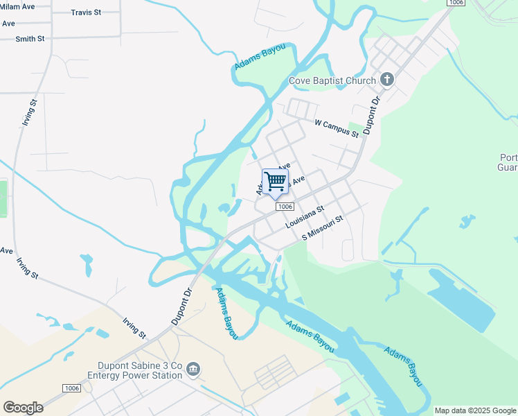 map of restaurants, bars, coffee shops, grocery stores, and more near 2002 Texas Avenue in Orange