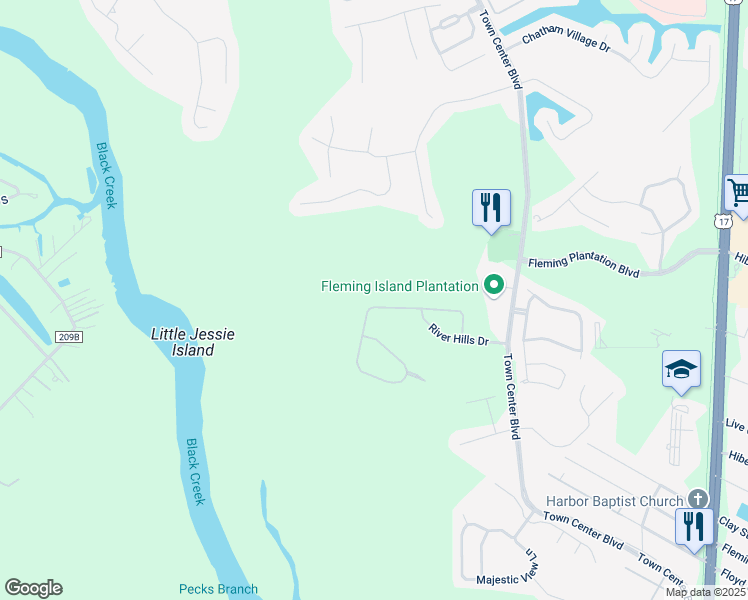 map of restaurants, bars, coffee shops, grocery stores, and more near 1878 Hickory Trace Drive in Orange Park