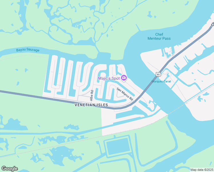 map of restaurants, bars, coffee shops, grocery stores, and more near 4470 San Marco Road in New Orleans