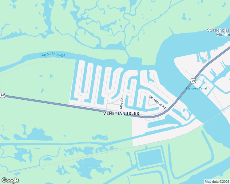 map of restaurants, bars, coffee shops, grocery stores, and more near 4361 Murano Road in New Orleans