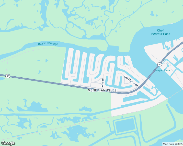 map of restaurants, bars, coffee shops, grocery stores, and more near 4300 Murano Road in New Orleans