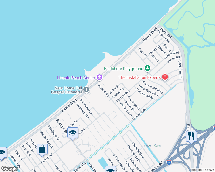 map of restaurants, bars, coffee shops, grocery stores, and more near 8060 Superior Drive in New Orleans