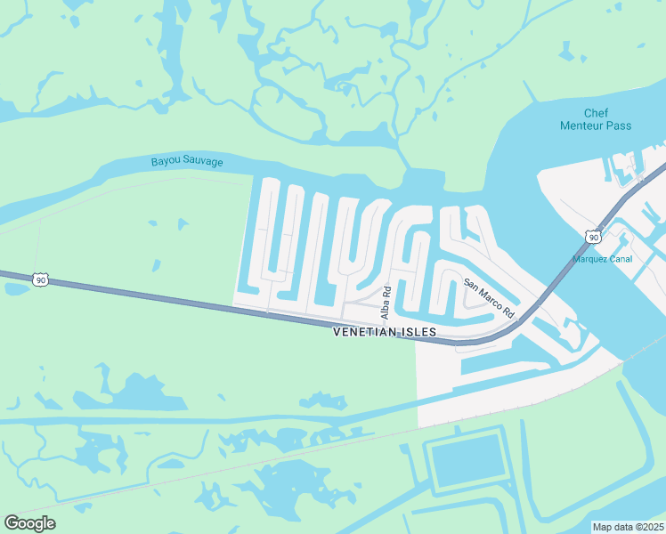 map of restaurants, bars, coffee shops, grocery stores, and more near 4300 Murano Road in New Orleans