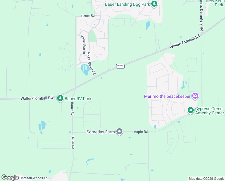 map of restaurants, bars, coffee shops, grocery stores, and more near 22611 Waller-Tomball Road in Hockley
