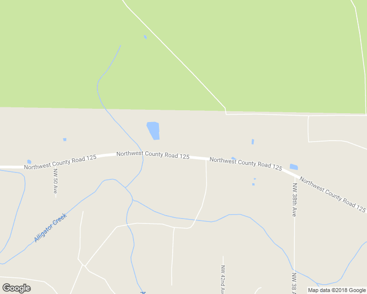 map of restaurants, bars, coffee shops, grocery stores, and more near 4581 Northwest County Road 125 in Lawtey