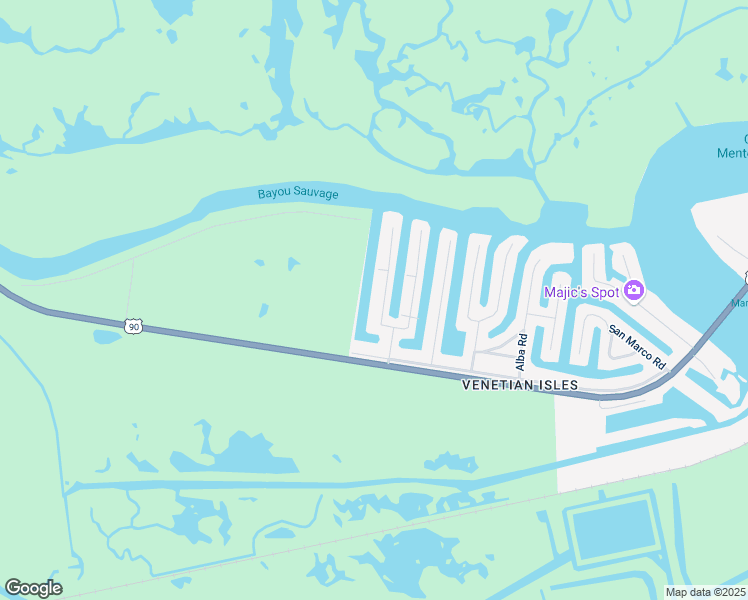 map of restaurants, bars, coffee shops, grocery stores, and more near 4270 San Giorgio Street in New Orleans
