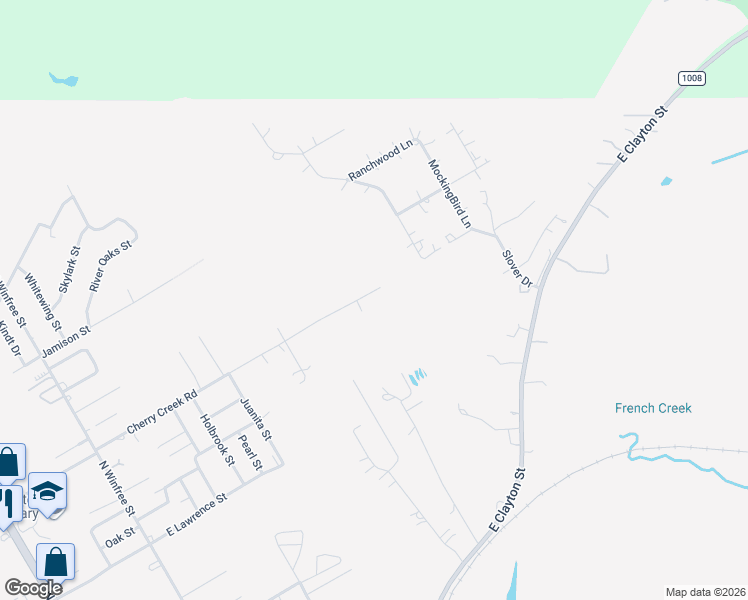 map of restaurants, bars, coffee shops, grocery stores, and more near 1208 Cherry Creek Road in Dayton