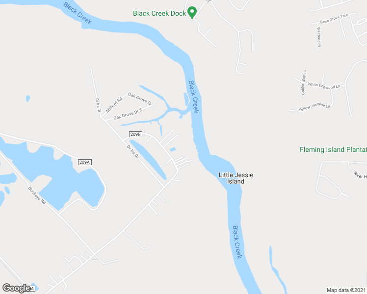 map of restaurants, bars, coffee shops, grocery stores, and more near 1845 County Road 209B in Green Cove Springs