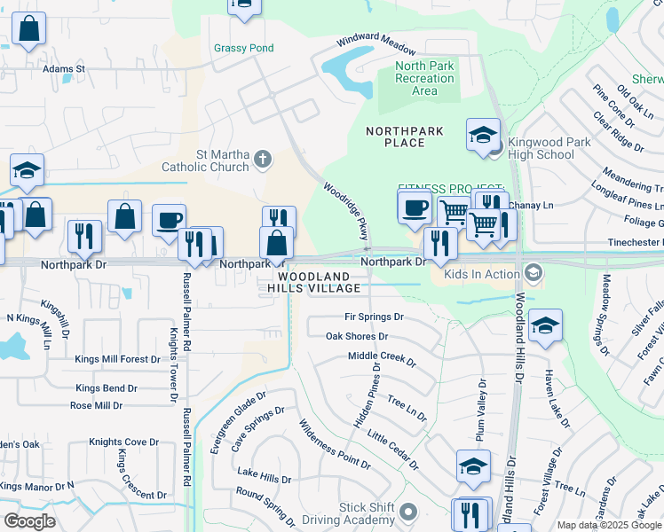 map of restaurants, bars, coffee shops, grocery stores, and more near in 