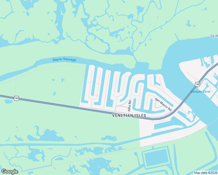 map of restaurants, bars, coffee shops, grocery stores, and more near 4361 San Remo Road in New Orleans