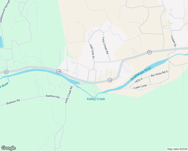 map of restaurants, bars, coffee shops, grocery stores, and more near 1054 Texas 39 in Ingram