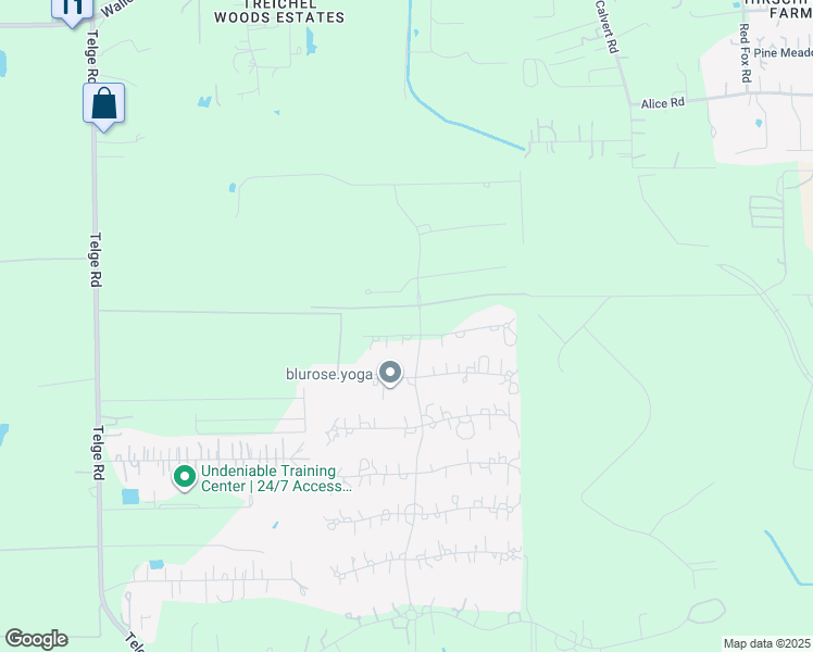 map of restaurants, bars, coffee shops, grocery stores, and more near 15 Lightning Bar Court in Tomball