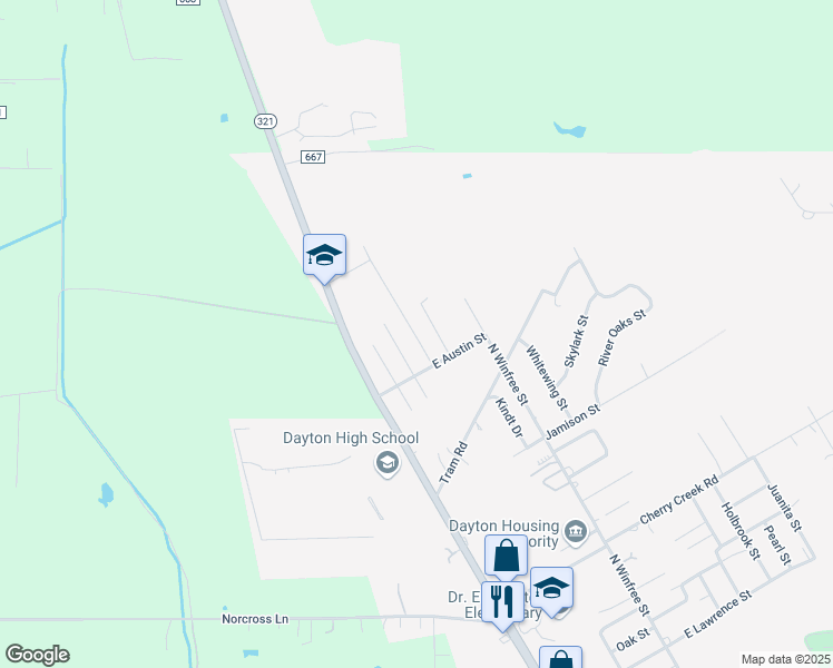 map of restaurants, bars, coffee shops, grocery stores, and more near 3504 Edwards Street in Dayton