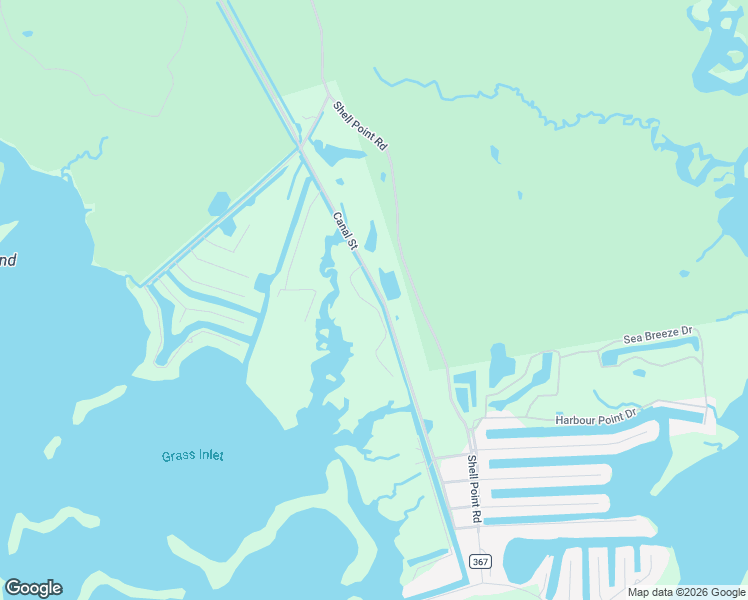 map of restaurants, bars, coffee shops, grocery stores, and more near 43 Carrol Drive in Crawfordville