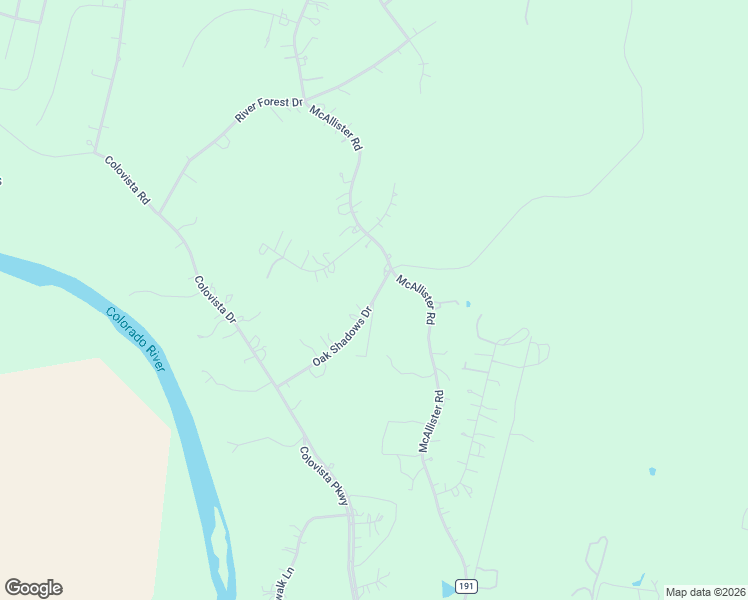 map of restaurants, bars, coffee shops, grocery stores, and more near 175 Oak Shadows Drive in Bastrop