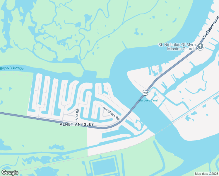 map of restaurants, bars, coffee shops, grocery stores, and more near 4561 Veronese Street in New Orleans