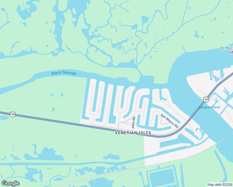 map of restaurants, bars, coffee shops, grocery stores, and more near 4349 Genoa Road in New Orleans