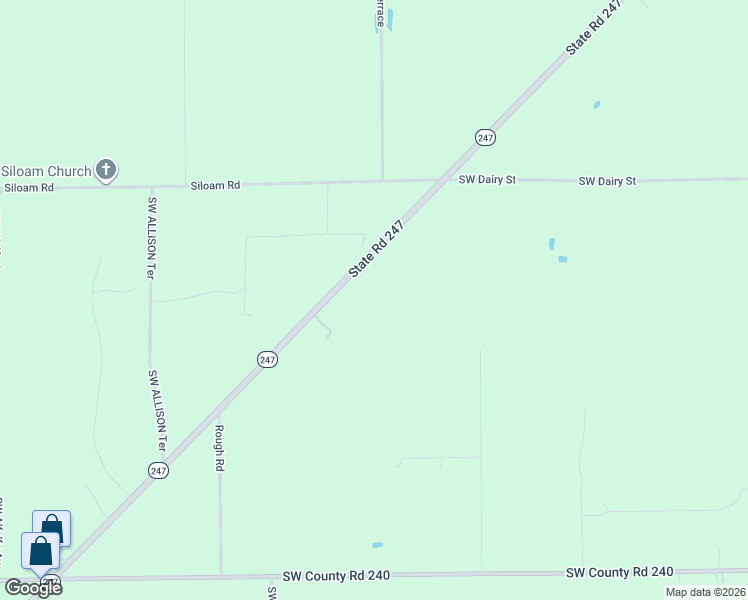 map of restaurants, bars, coffee shops, grocery stores, and more near 10151 Florida 247 in Lake City