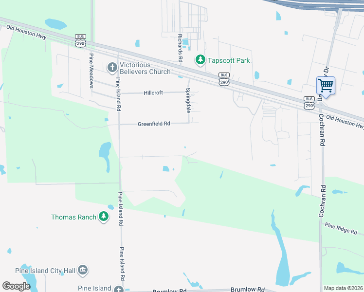 map of restaurants, bars, coffee shops, grocery stores, and more near 35428 Windmill Road in Prairie View