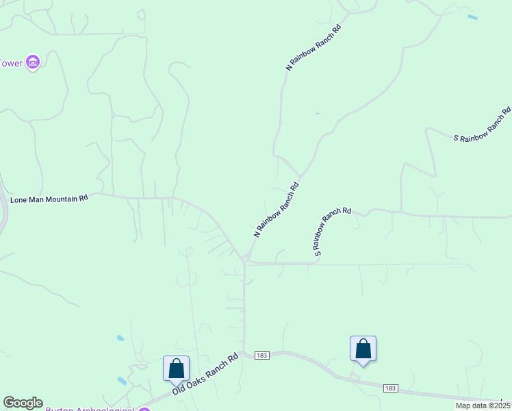 map of restaurants, bars, coffee shops, grocery stores, and more near 501 North Rainbow Ranch Road in Wimberley